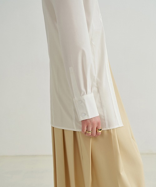 Fano Studios（ファノ ストゥディオズ）の「【Fano Studios】Skipper hem middle shirt FX21S230（シャツ/ブラウス・レディース・ホワイト・L/M/S）」の7枚目の写真