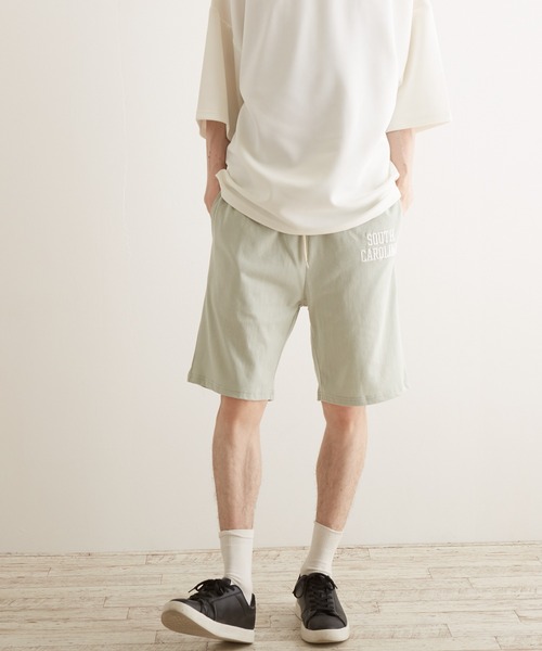 TONE SELECT WEAR（トーンセレクトウェア）の「【TONE BY AS】空紡糸刺繍ハーフパンツ(BL)（その他パンツ・メンズ・ブラック/グレー系その他/ダークグリーン/ミント・MEDIUM/LARGE）」の19枚目の写真