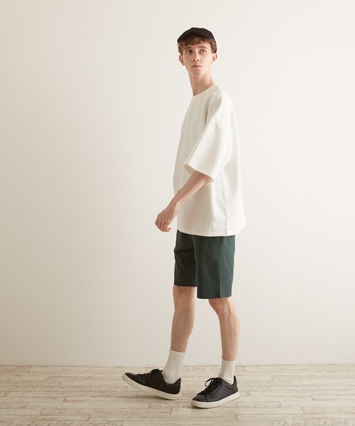 TONE SELECT WEAR（トーンセレクトウェア）の「【TONE BY AS】空紡糸刺繍ハーフパンツ(BL)（その他パンツ・メンズ・ブラック/グレー系その他/ダークグリーン/ミント・MEDIUM/LARGE）」の15枚目の写真