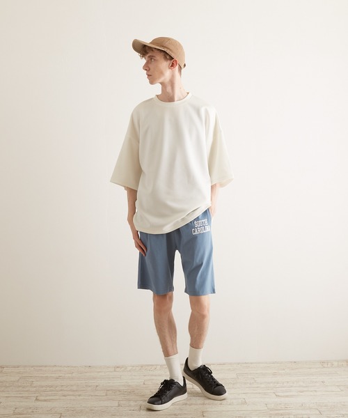 TONE SELECT WEAR（トーンセレクトウェア）の「【TONE BY AS】空紡糸刺繍ハーフパンツ(BL)（その他パンツ・メンズ・ブラック/グレー系その他/ダークグリーン/ミント・MEDIUM/LARGE）」の13枚目の写真