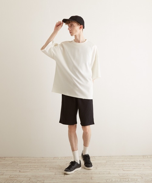 TONE SELECT WEAR（トーンセレクトウェア）の「【TONE BY AS】空紡糸刺繍ハーフパンツ(BL)（その他パンツ・メンズ・ブラック/グレー系その他/ダークグリーン/ミント・MEDIUM/LARGE）」の14枚目の写真