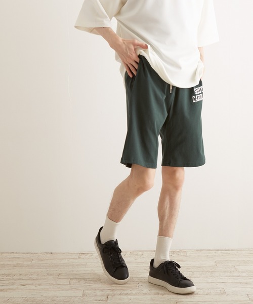 TONE SELECT WEAR（トーンセレクトウェア）の「【TONE BY AS】空紡糸刺繍ハーフパンツ(BL)（その他パンツ・メンズ・ブラック/グレー系その他/ダークグリーン/ミント・MEDIUM/LARGE）」の9枚目の写真