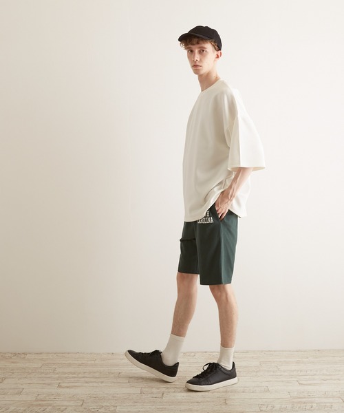 TONE SELECT WEAR（トーンセレクトウェア）の「【TONE BY AS】空紡糸刺繍ハーフパンツ(BL)（その他パンツ・メンズ・ブラック/グレー系その他/ダークグリーン/ミント・MEDIUM/LARGE）」の12枚目の写真