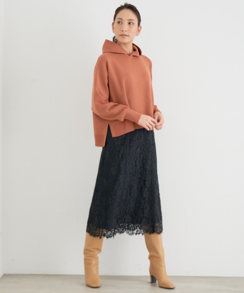 セール Anayi アナイ のファッション Anayi アナイ のスカート フラワーリバーレースフレア スカート フラワー