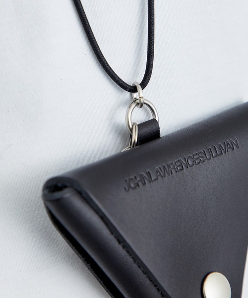 JOHN LAWRENCE SULLIVAN（ジョンローレンスサリバン）の「LEATHER TRIANGLE COIN CASE（コインケース・メンズ・ブラック・FREE）」の8枚目の写真