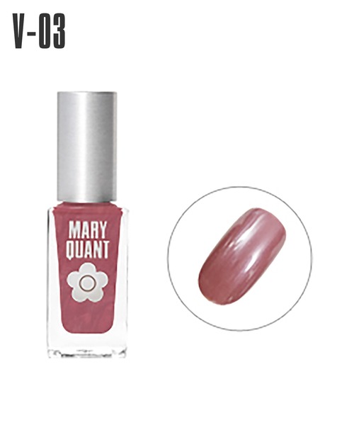 MARY QUANT(マリークワント)の「ネイル ポリッシュ(8mL)(マニキュア)(マニキュア/ジェルネイル・レディース・O-03 トゥルー ヴァリュー/V-04 モーニング デュー/B-06 ドレスト ブリック/P-07 エンジェル ケーク/B-10 アンティーク カメオ/V-03 フェイスフルネス/B-03 メルバ トースト/R-05 サプライズ パーティー/B-08 ヴァリアブル スター/P-08 プラピシャス/R-03 アーダー/P-09 ケイプ ジャスミン/R-01 シンチレーション/V-05 ポッタリー/R-04 チェッカー ベリー・FREE)」の5枚目の写真