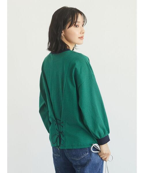 Green　Parks（グリーンパークス）の「バッククロスボーダープルオーバー＊（Tシャツ/カットソー・レディース・ブラウン/グリーン・FREE）」の10枚目の写真