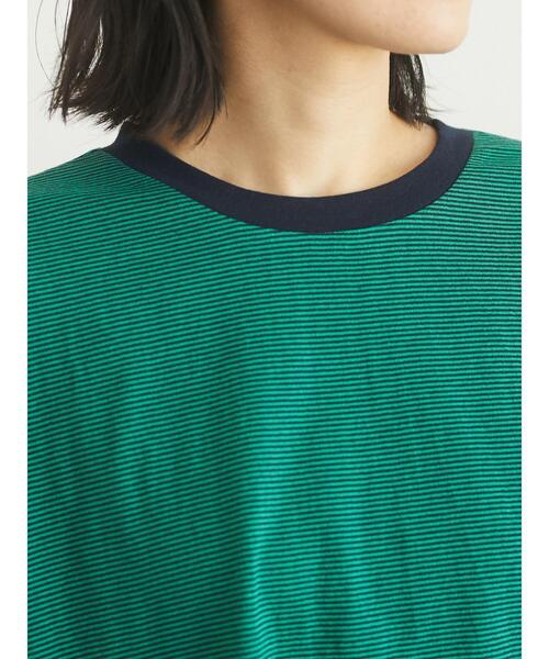 Green　Parks（グリーンパークス）の「バッククロスボーダープルオーバー＊（Tシャツ/カットソー・レディース・ブラウン/グリーン・FREE）」の5枚目の写真