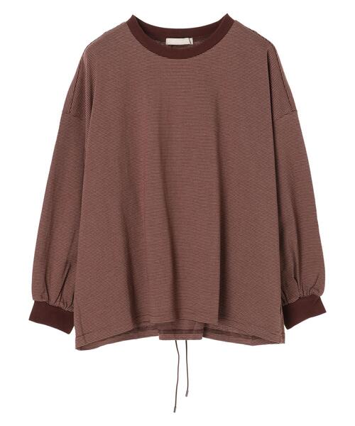 Green　Parks（グリーンパークス）の「バッククロスボーダープルオーバー＊（Tシャツ/カットソー・レディース・ブラウン/グリーン・FREE）」の19枚目の写真