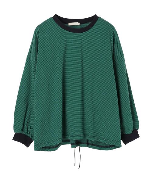 Green　Parks（グリーンパークス）の「バッククロスボーダープルオーバー＊（Tシャツ/カットソー・レディース・ブラウン/グリーン・FREE）」の14枚目の写真