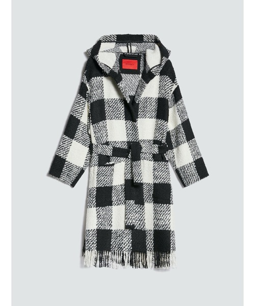 MAX&Co.（マックス アンド コー）の「MAX＆Co. [フルゴーレ] フリンジ ブークレ コート（その他アウター・レディース・ブラック・SMALL/MEDIUM/LARGE）」の7枚目の写真