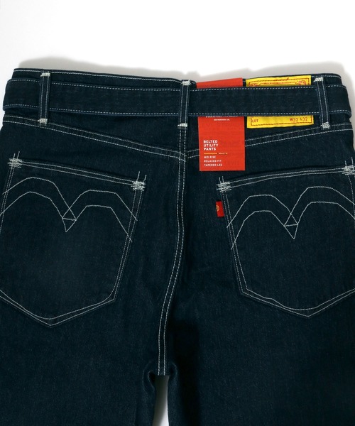 パンツ Levi's/Belted denim trousers セール】Belted Denim Slacks / ベルテッドデニムスラックス