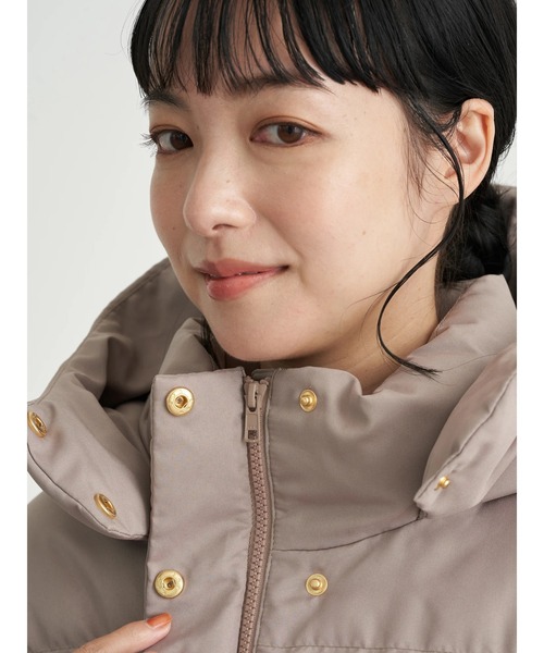 earth music&ecology（アースミュージックアンドエコロジー）の「ecocloud 中綿ブルゾン ＊（ダウンジャケット/コート・レディース・モカ/ブラック・M/L）」の15枚目の写真