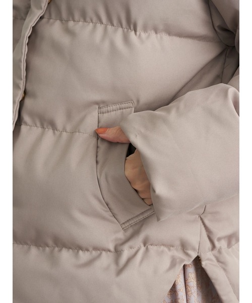 earth music&ecology（アースミュージックアンドエコロジー）の「ecocloud 中綿ブルゾン ＊（ダウンジャケット/コート・レディース・モカ/ブラック・M/L）」の18枚目の写真