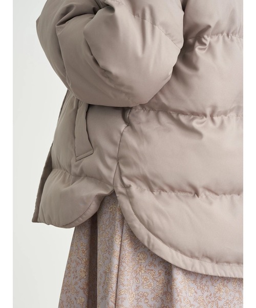 earth music&ecology（アースミュージックアンドエコロジー）の「ecocloud 中綿ブルゾン ＊（ダウンジャケット/コート・レディース・モカ/ブラック・M/L）」の8枚目の写真