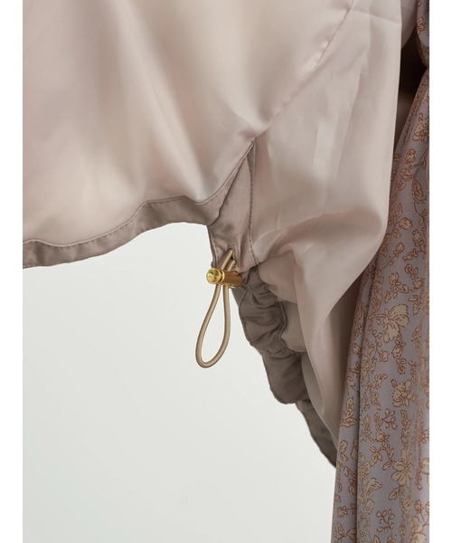 earth music&ecology（アースミュージックアンドエコロジー）の「ecocloud 中綿ブルゾン ＊（ダウンジャケット/コート・レディース・モカ/ブラック・M/L）」の9枚目の写真