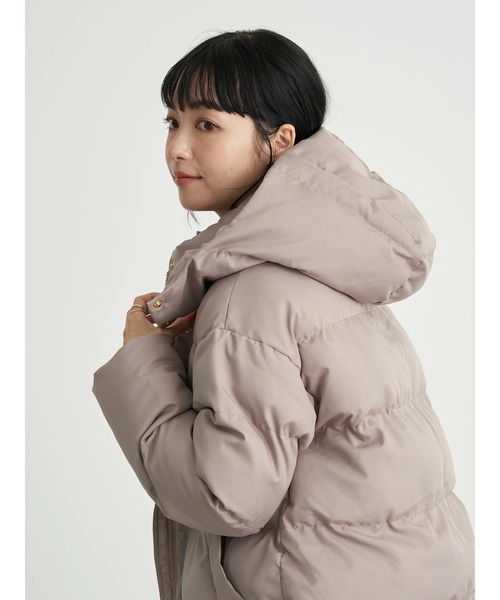 earth music&ecology（アースミュージックアンドエコロジー）の「ecocloud 中綿ブルゾン ＊（ダウンジャケット/コート・レディース・モカ/ブラック・M/L）」の19枚目の写真