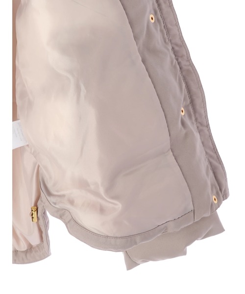 earth music&ecology（アースミュージックアンドエコロジー）の「ecocloud 中綿ブルゾン ＊（ダウンジャケット/コート・レディース・モカ/ブラック・M/L）」の7枚目の写真