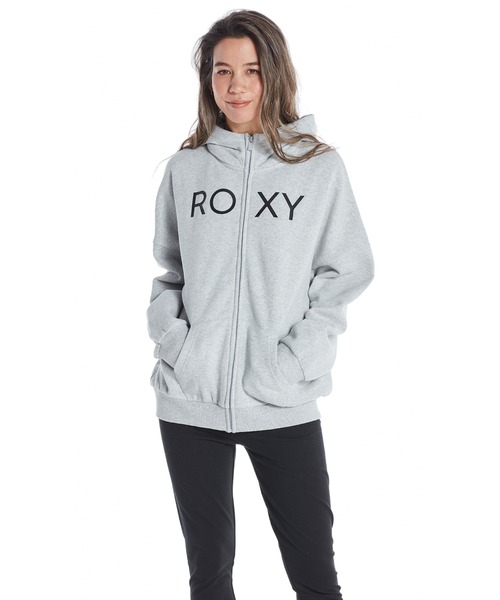 ROXY（ロキシー）の「JIVY ZIP/ロキシージップアップパーカー（パーカー・レディース・ブラック/ブラウン/グレー・SMALL/MEDIUM/LARGE/X-LARGE）」の3枚目の写真