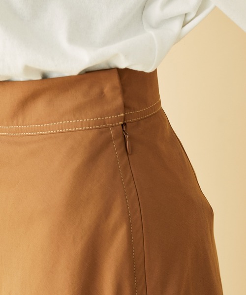 MADEMOISELLE ROPE'(マドモアゼル ロペ)の「<春まで使える>ステッチ加工アシンメトリーマーメイドスカート(スカート・レディース・ブラック/ダークブラウン・36/38)」の16枚目の写真