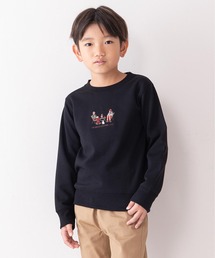 OUTDOOR PRODUCTS APPAREL（アウトドアプロダクツアパレル）の「【OUTDOOR PRODUCTS／アウトドアプロダクツ】防シワ UVカット　ポンチ素材使用　CAMPモチーフトレーナー スウェットトレーナー　イージーケア商品 KIDSキッズトレーナー（スウェット・キッズ）」