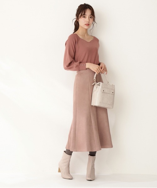 PROPORTION BODY DRESSING（プロポーションボディドレッシング）の「【美人百花11月号 掲載商品】デコルテハートボリュームスリーブ / 1211270005（ニット/セーター・レディース・ベージュ系その他/ブラウン系その他/ブラック/パープル系その他・MEDIUM/SMALL）」の19枚目の写真