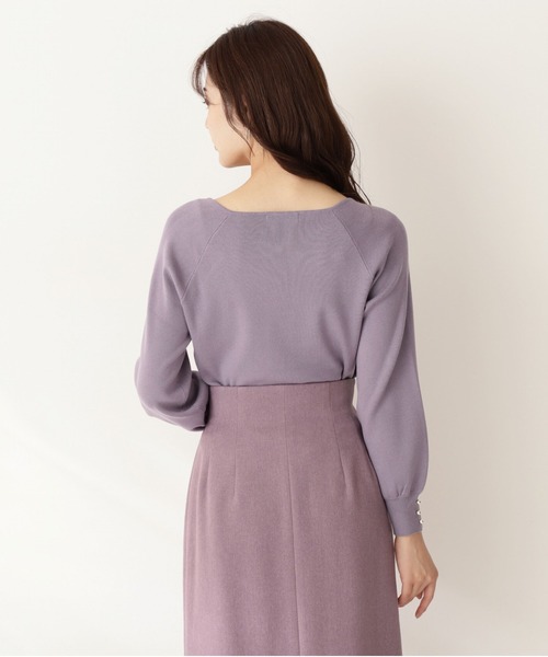 PROPORTION BODY DRESSING（プロポーションボディドレッシング）の「【美人百花11月号 掲載商品】デコルテハートボリュームスリーブ / 1211270005（ニット/セーター・レディース・ベージュ系その他/ブラウン系その他/ブラック/パープル系その他・MEDIUM/SMALL）」の11枚目の写真