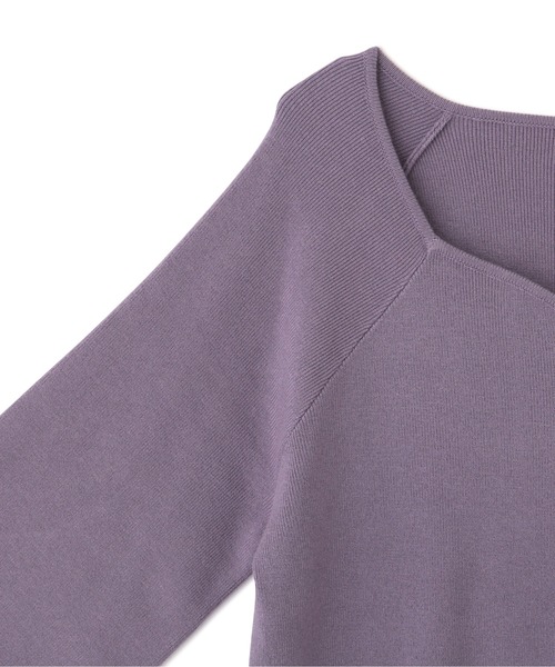 PROPORTION BODY DRESSING（プロポーションボディドレッシング）の「【美人百花11月号 掲載商品】デコルテハートボリュームスリーブ / 1211270005（ニット/セーター・レディース・ベージュ系その他/ブラウン系その他/ブラック/パープル系その他・MEDIUM/SMALL）」の7枚目の写真