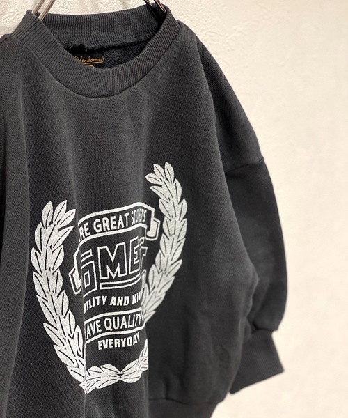 Life Support Products（ライフサポートプロダクツ）の「ボリュームスリーブカレッジプリントスウェット（80～150cm）（スウェット・キッズ・ホワイト/チャコール/ラベンダー/カーキ・80/90/95/100/110/120/130/140/150）」の11枚目の写真