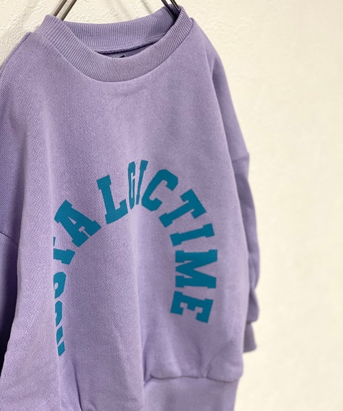 Life Support Products（ライフサポートプロダクツ）の「ボリュームスリーブカレッジプリントスウェット（80～150cm）（スウェット・キッズ・ホワイト/チャコール/ラベンダー/カーキ・80/90/95/100/110/120/130/140/150）」の13枚目の写真