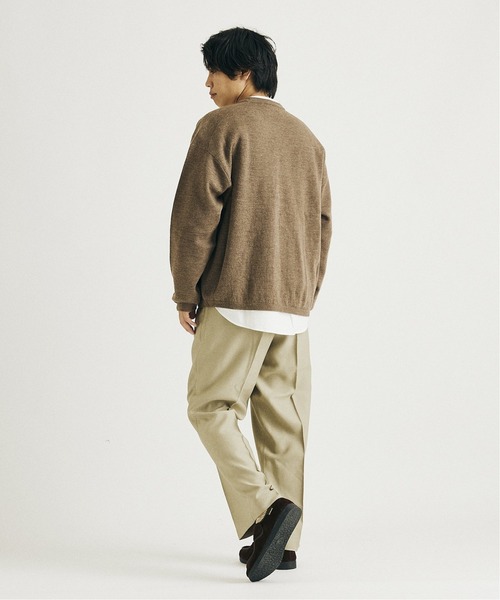 JOURNAL STANDARD（ジャーナルスタンダード）の「ウールテック ウォッシャブル ミラノカーディガン（カーディガン/ボレロ・メンズ・キャメル/ブラック/グリーン/ブラウン・LARGE/MEDIUM）」の12枚目の写真