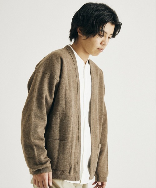 JOURNAL STANDARD（ジャーナルスタンダード）の「ウールテック ウォッシャブル ミラノカーディガン（カーディガン/ボレロ・メンズ・キャメル/ブラック/グリーン/ブラウン・LARGE/MEDIUM）」の13枚目の写真