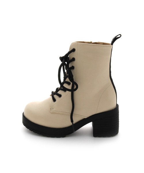 JENNI love（ジェニィラブ）の「ロゴテープレースアップブーツ（ブーツ・キッズ・ブラック/ベージュ/ラベンダー・20cm/21cm/22cm/23cm/24cm）」の14枚目の写真