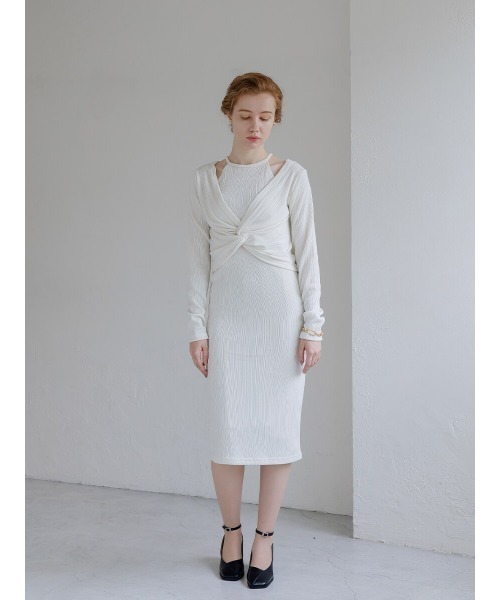 Ayla(アイラ)の「layered 2piece onepiece(ワンピース・レディース・ホワイト/ブラック・FREE)」の9枚目の写真