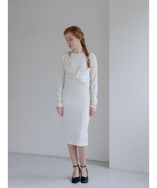 Ayla(アイラ)の「layered 2piece onepiece(ワンピース・レディース・ホワイト/ブラック・FREE)」の11枚目の写真
