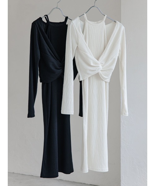 Ayla(アイラ)の「layered 2piece onepiece(ワンピース・レディース・ホワイト/ブラック・FREE)」の10枚目の写真