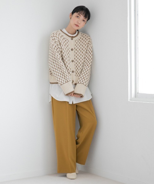 LOWRYS FARM(ローリーズファーム)の「カラーセミワイドパンツ 236226(その他パンツ・レディース・ブラック/イエロー/グリーン/アイボリー・MEDIUM/LARGE)」の8枚目の写真