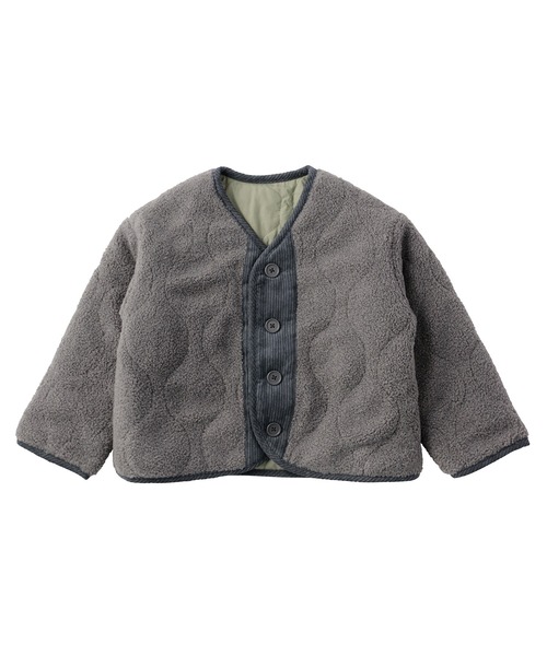 D.fesense（ディーフェセンス）の「リバーシブルボアジャケット（その他アウター・キッズ・ブラック/ピンクベージュ/チャコール・90cm/110cm/100cm/80ｃｍ）」の10枚目の写真