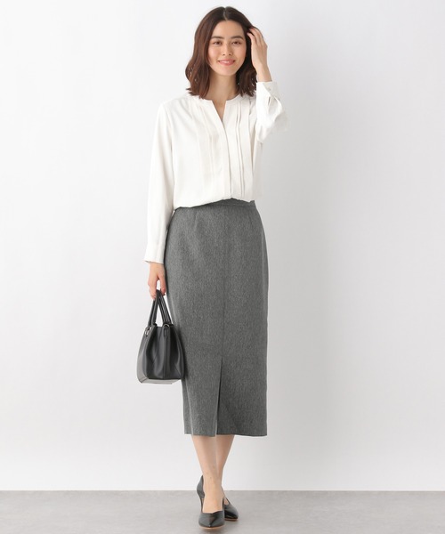 LEPSIM（レプシィム）の「ヘリンボーンタイトスカート 217353