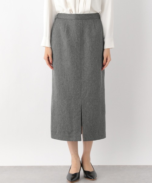 未使用 ヘリンボーンパターン スカート グレー ヘリンボーンプリーツスカート | レディースファッション通販 - DHOLIC