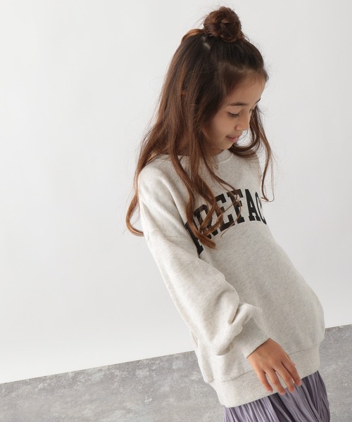 GLOBAL WORK(グローバルワーク)の「【キッズ】イージーDRYロゴチュニック/229730(スウェット・キッズ・チャコールグレー/ネイビー/ホワイト系その他2/グリーン/グレー・110cm/100cm/120cm/130cm/140cm/150cm/160cm)」の9枚目の写真