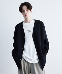 リブスリットカーディガン