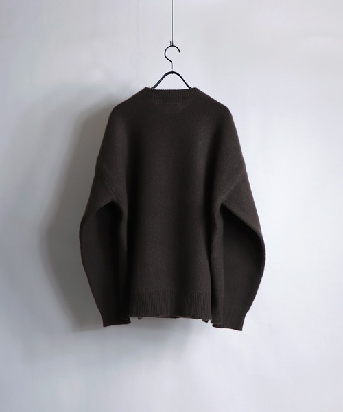 Confirm（コンファーム）の「Confirm / コンファーム モヘアライククルーニット（ニット/セーター・メンズ・ライトグレー/スカイブルー/ブラック/モカ・M/L）」の8枚目の写真