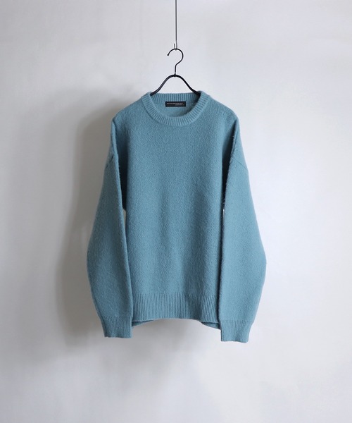 Confirm（コンファーム）の「Confirm / コンファーム モヘアライククルーニット（ニット/セーター・メンズ・ライトグレー/スカイブルー/ブラック/モカ・M/L）」の7枚目の写真