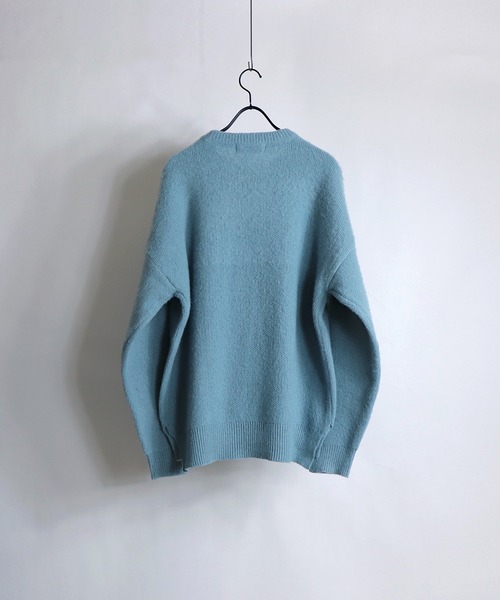 Confirm（コンファーム）の「Confirm / コンファーム モヘアライククルーニット（ニット/セーター・メンズ・ライトグレー/スカイブルー/ブラック/モカ・M/L）」の9枚目の写真