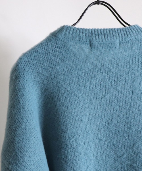 Confirm（コンファーム）の「Confirm / コンファーム モヘアライククルーニット（ニット/セーター・メンズ・ライトグレー/スカイブルー/ブラック/モカ・M/L）」の6枚目の写真