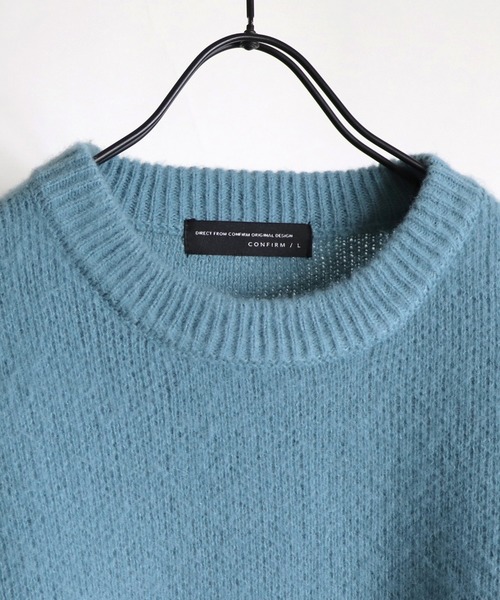 Confirm（コンファーム）の「Confirm / コンファーム モヘアライククルーニット（ニット/セーター・メンズ・ライトグレー/スカイブルー/ブラック/モカ・M/L）」の16枚目の写真
