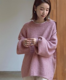 titivate | ｵｰﾊﾞｰｻｲｽﾞｸﾙｰﾈｯｸﾙｰｽﾞﾆｯﾄ(ニット/セーター)