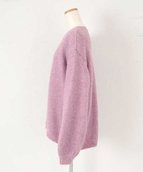 titivate（ティティベイト）の「ｵｰﾊﾞｰｻｲｽﾞｸﾙｰﾈｯｸﾙｰｽﾞﾆｯﾄ（ニット/セーター・レディース・ベージュ/イエロー/アイボリー/ライトパープル・S/M）」の16枚目の写真