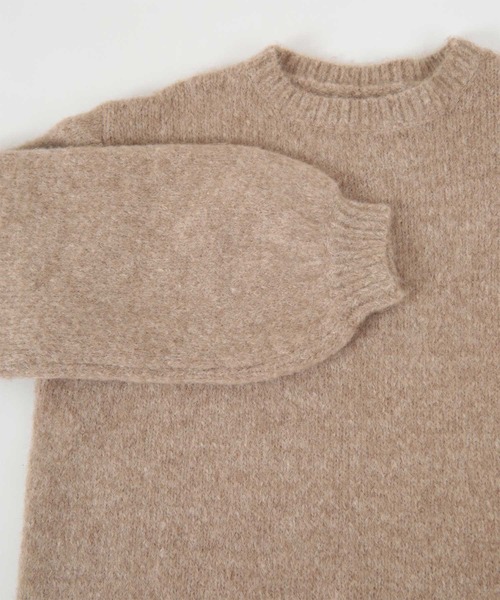 titivate（ティティベイト）の「ｵｰﾊﾞｰｻｲｽﾞｸﾙｰﾈｯｸﾙｰｽﾞﾆｯﾄ（ニット/セーター・レディース・ベージュ/イエロー/アイボリー/ライトパープル・S/M）」の21枚目の写真